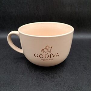 Godiva Belgium 1926 Oversized Ceramic Mug Soup Bowl Cream Coastal Cocktails Inc